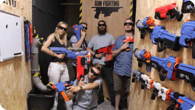 Nerf Fighting chez Hominum Nice